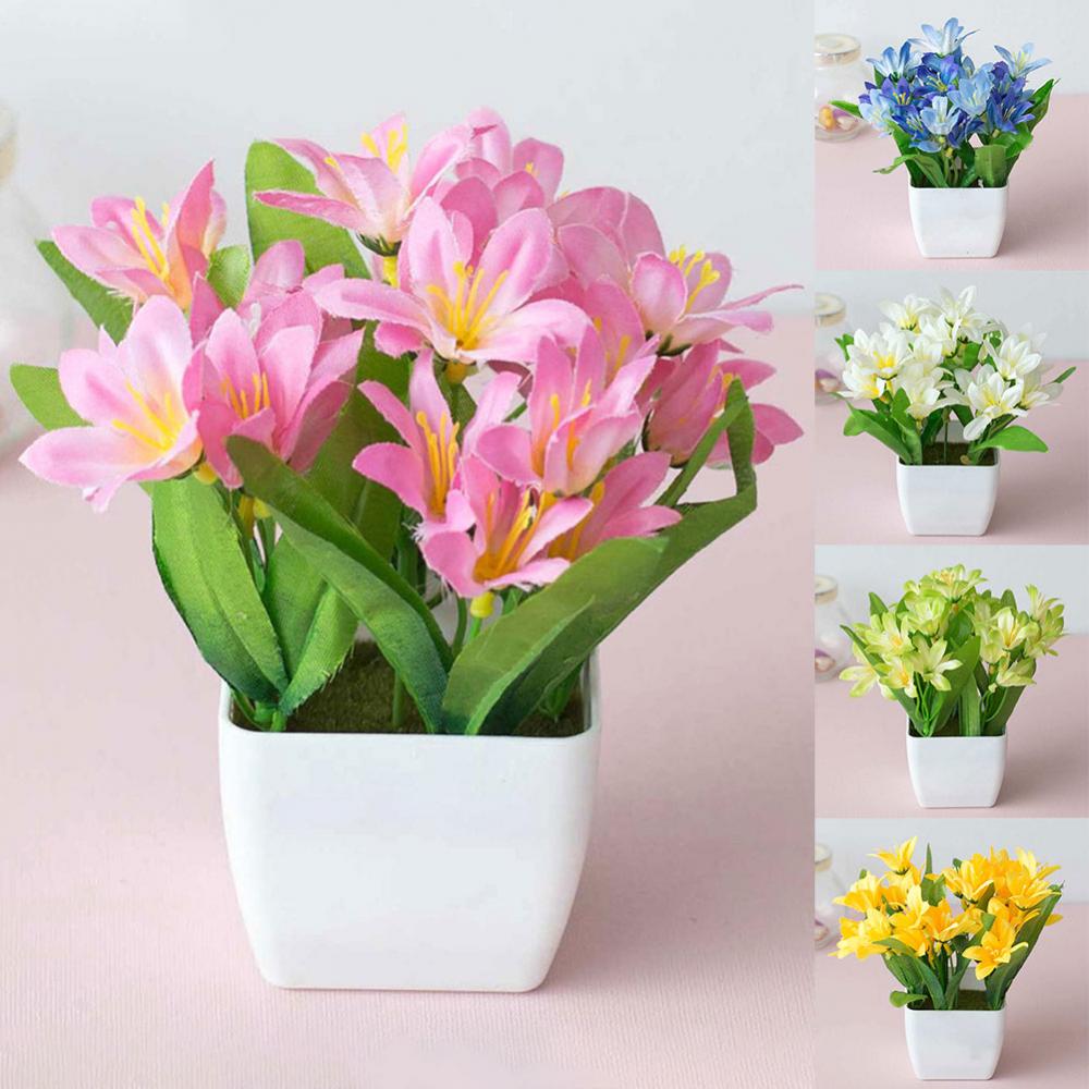 15cm Artificial Lily Flower Pl – Bonsai Garden Cafe recenzja i cena