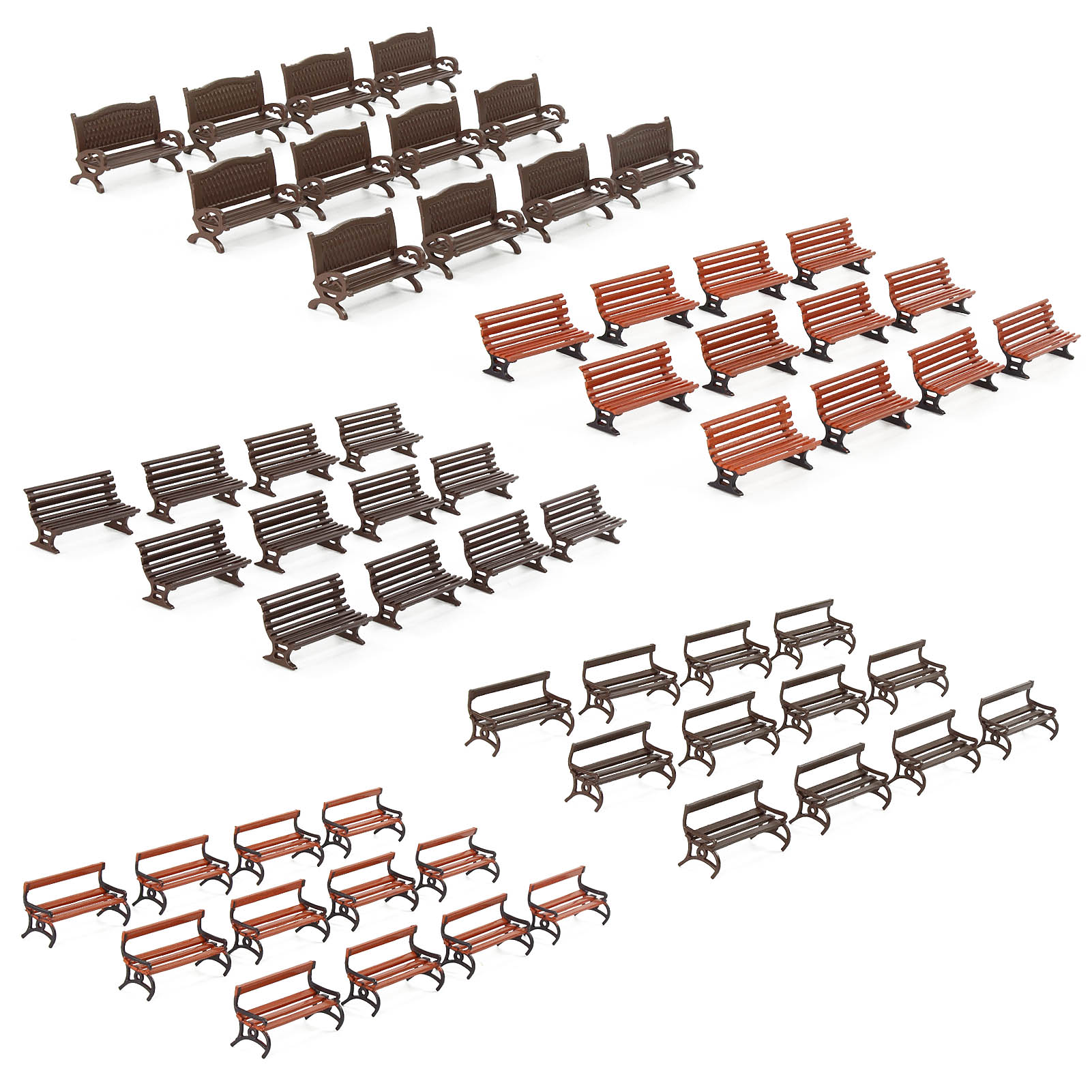 Evemodel 12pcs HO Scale 1:87 G – Bonsai Garden Bench recenzja i cena
