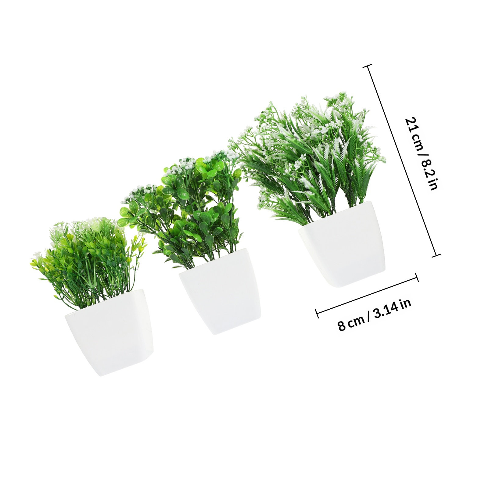 3Pcs Realistic Artificial Bons – Bonsai Garden Cafe recenzja i cena