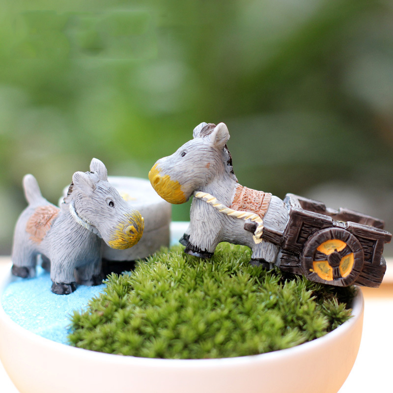 Animal Figurines Mini Donkey P – Bonsai Garden Japan recenzja i cena