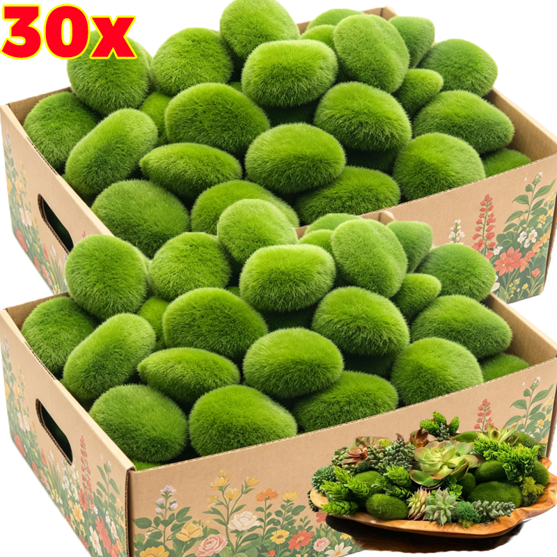 5/30pcs Simulation Moss Stone  – Bonsai Rock Garden recenzja i cena