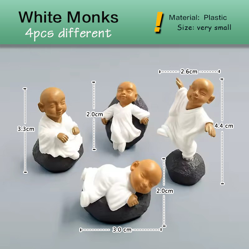 4pcs Chinese Kongfu Monk Minia – Bonsai Garden Japan recenzja i cena