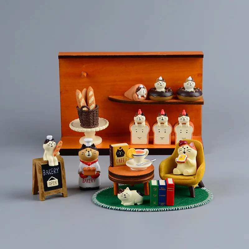 Zakka Style Cartoon Cat Bread  – Bonsai Garden Japan recenzja i cena