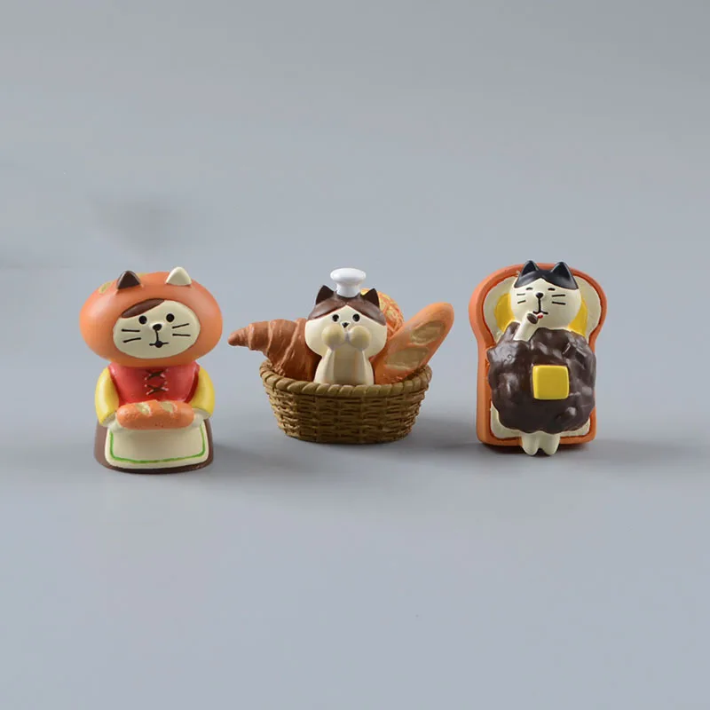 Zakka Style Cartoon Cat Bread  – Bonsai Garden Japan recenzja i cena