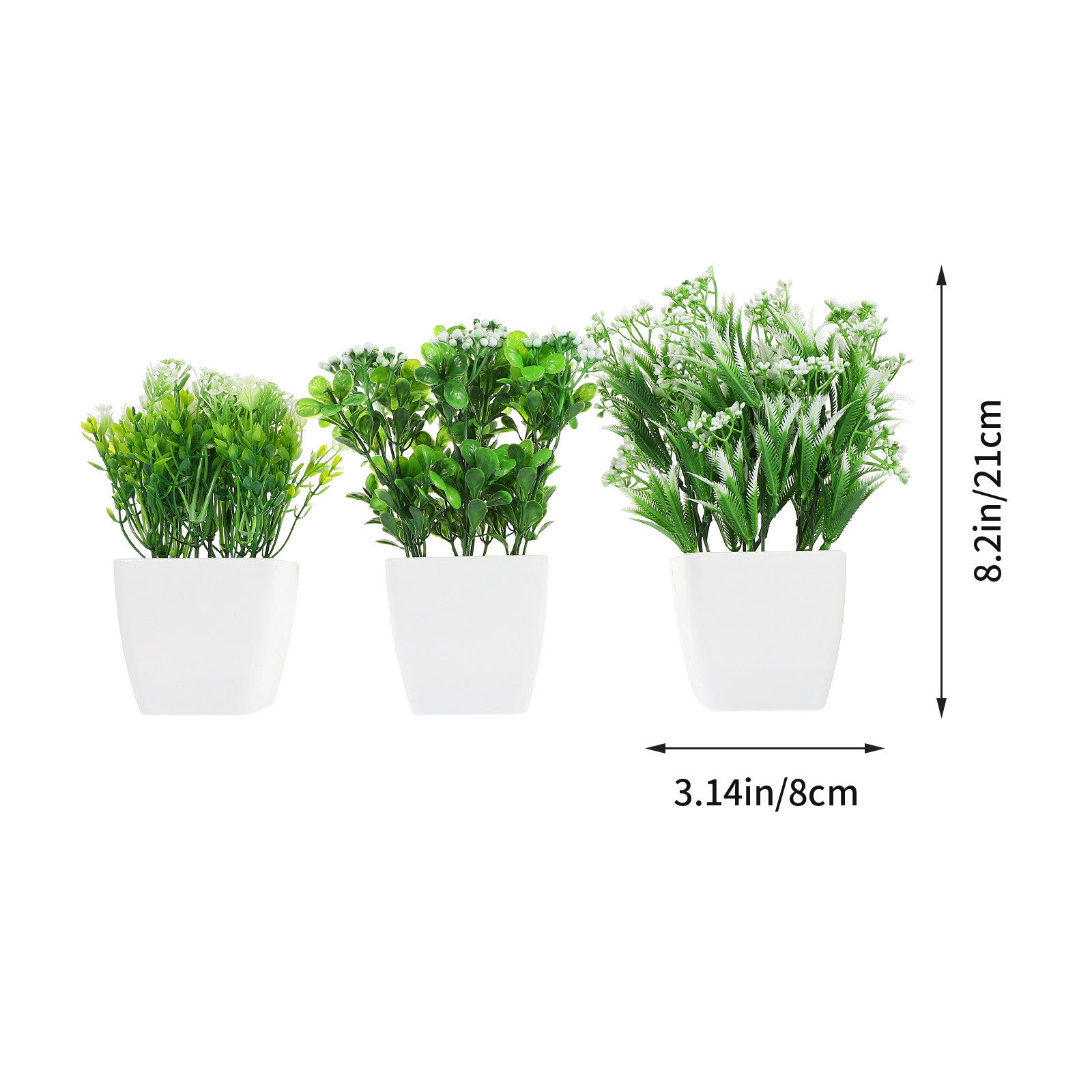 3Pcs Lifelike Fake Potted Bons – Bonsai Garden Cafe recenzja i cena