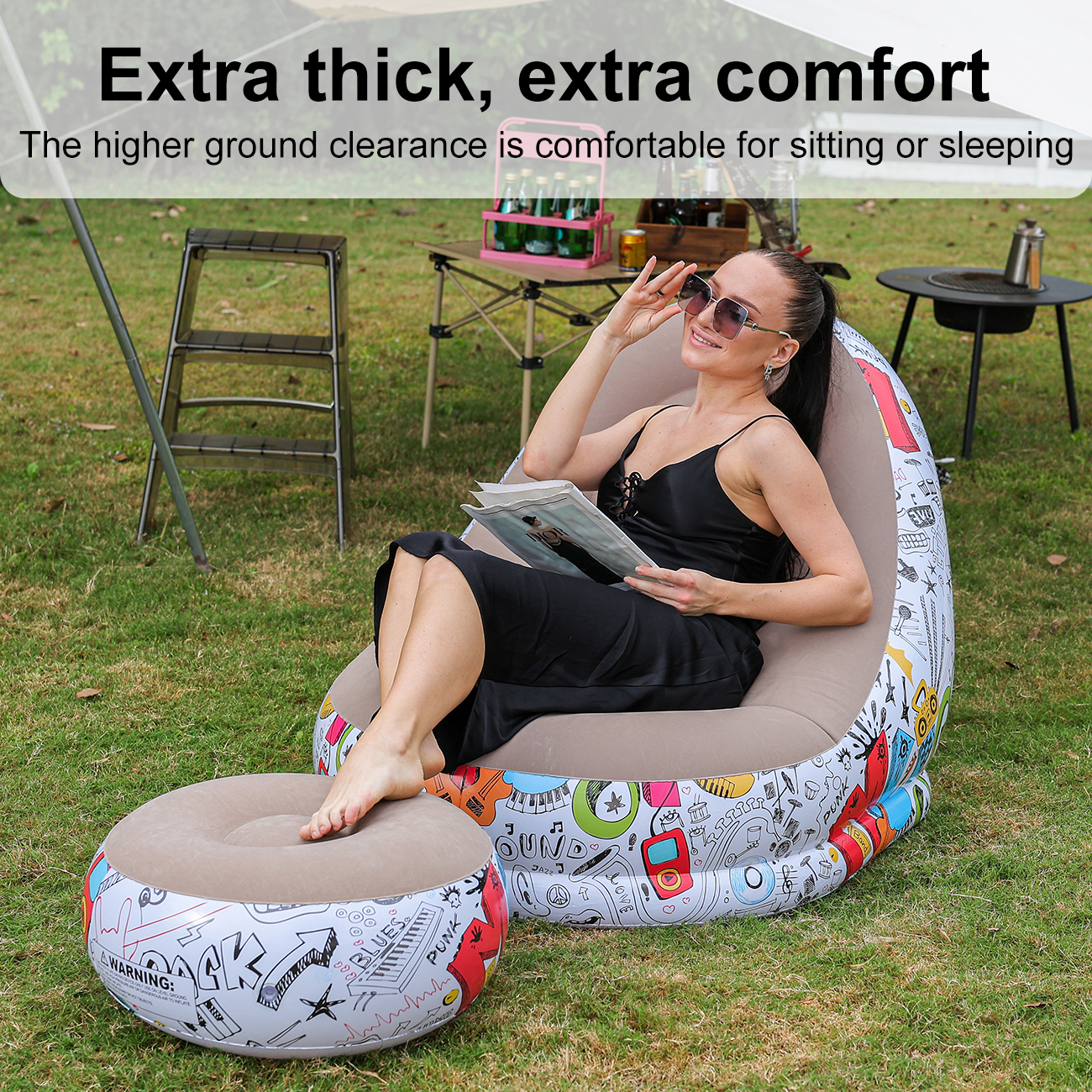 1PC Inflatable Lounger Chair w – Bonsai Garden Bench recenzja i cena