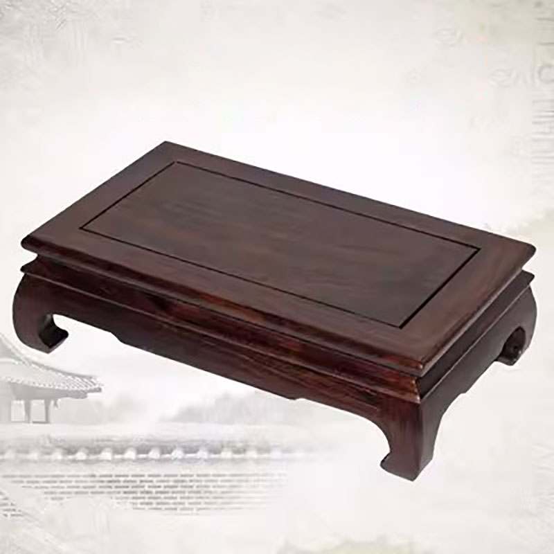 Red Wood Buddha Ornament Base, – Bonsai Rock Garden recenzja i cena