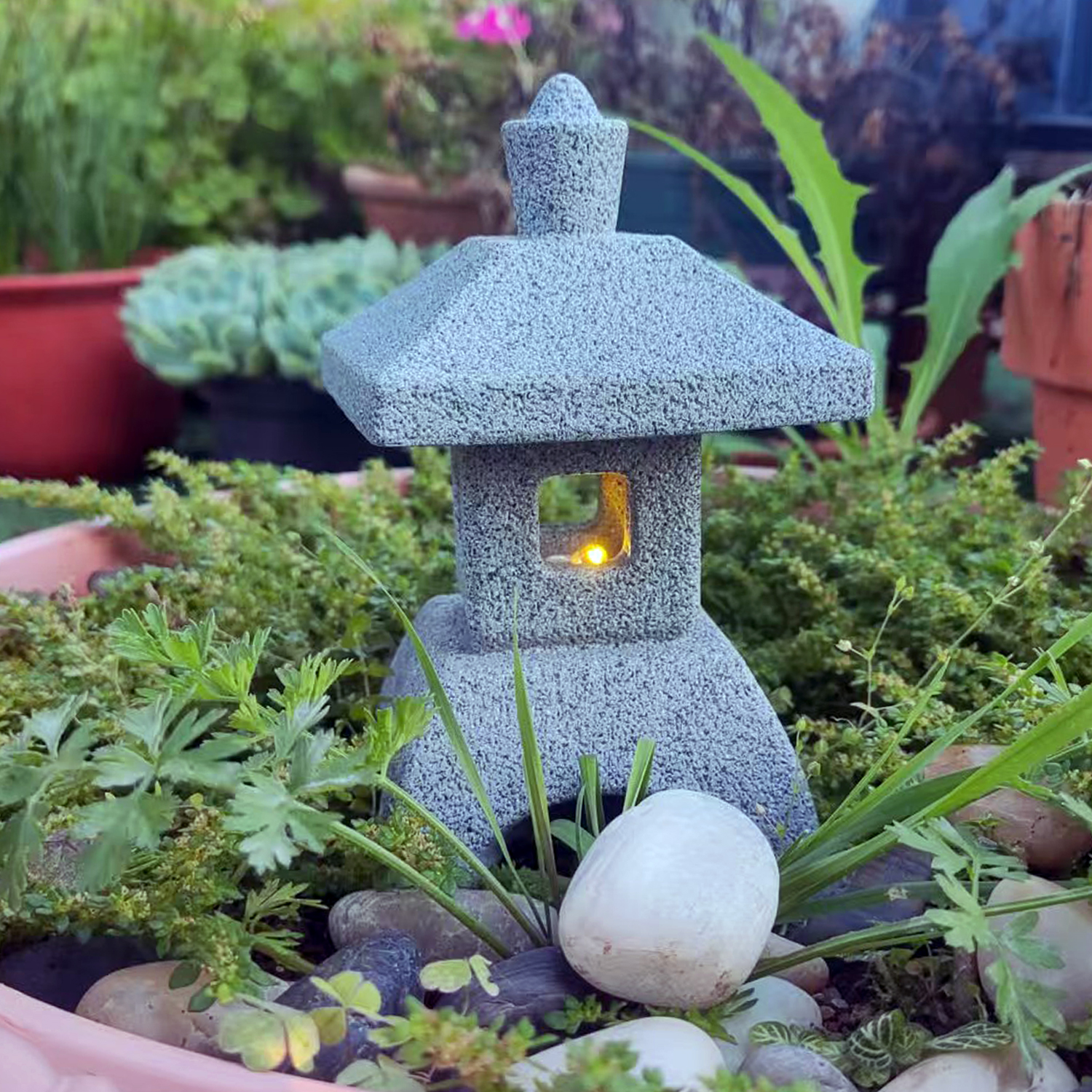 Japanese Lantern Pagoda Statue – Bonsai Garden Japan recenzja i cena