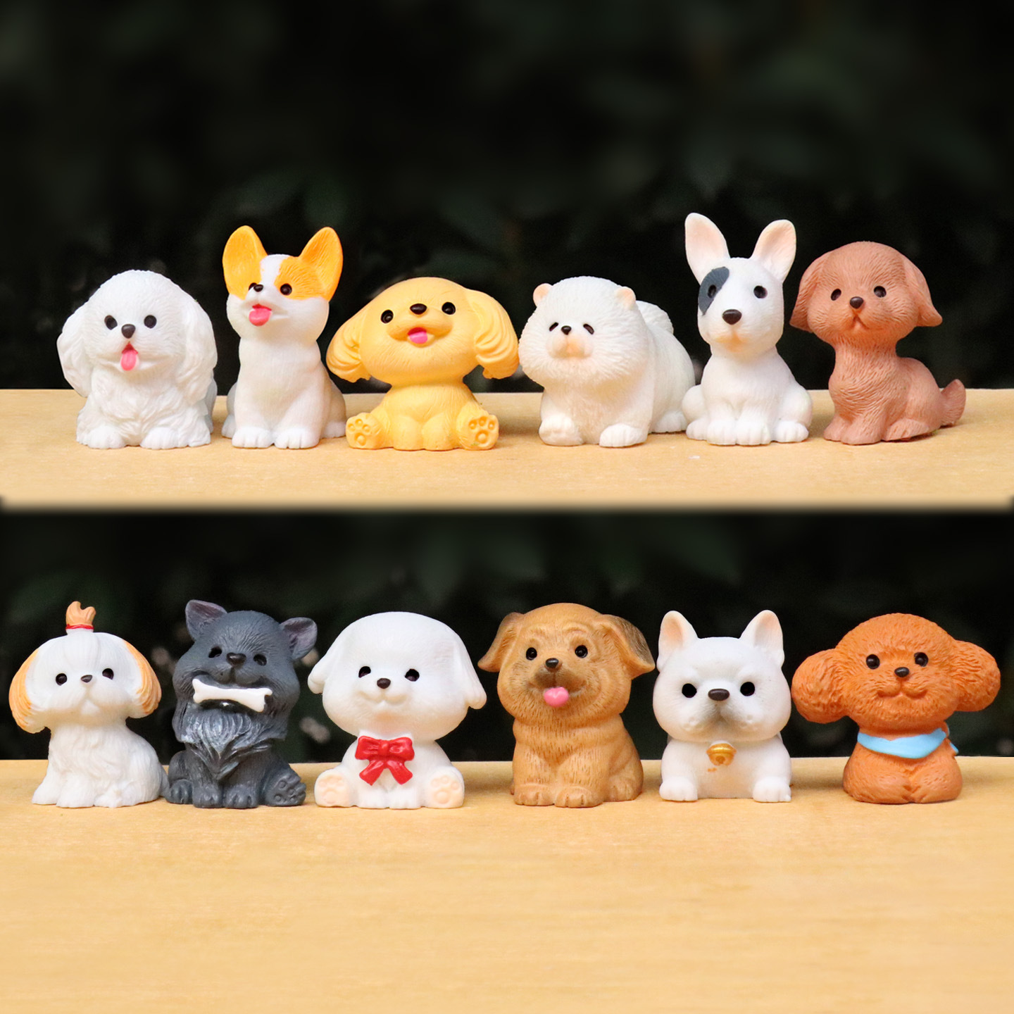12pcs Cute Simulation Dog Pupp – First Bonsai Garden recenzja i cena