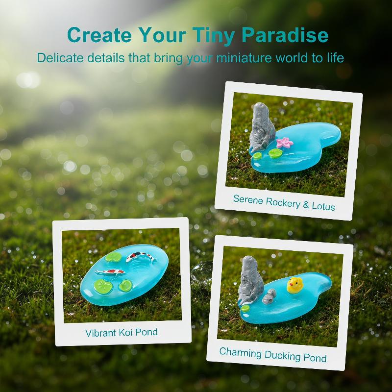 Mini Resin Pond Ornaments With – Bonsai Garden With Pond recenzja i cena