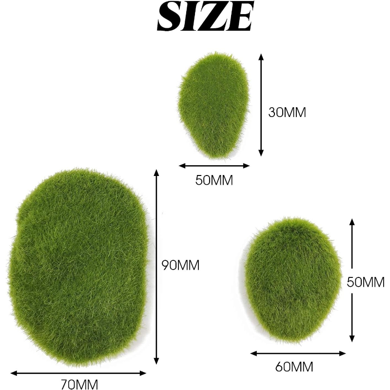12pcs Vibrant Green Artificial – Bonsai Rock Garden recenzja i cena