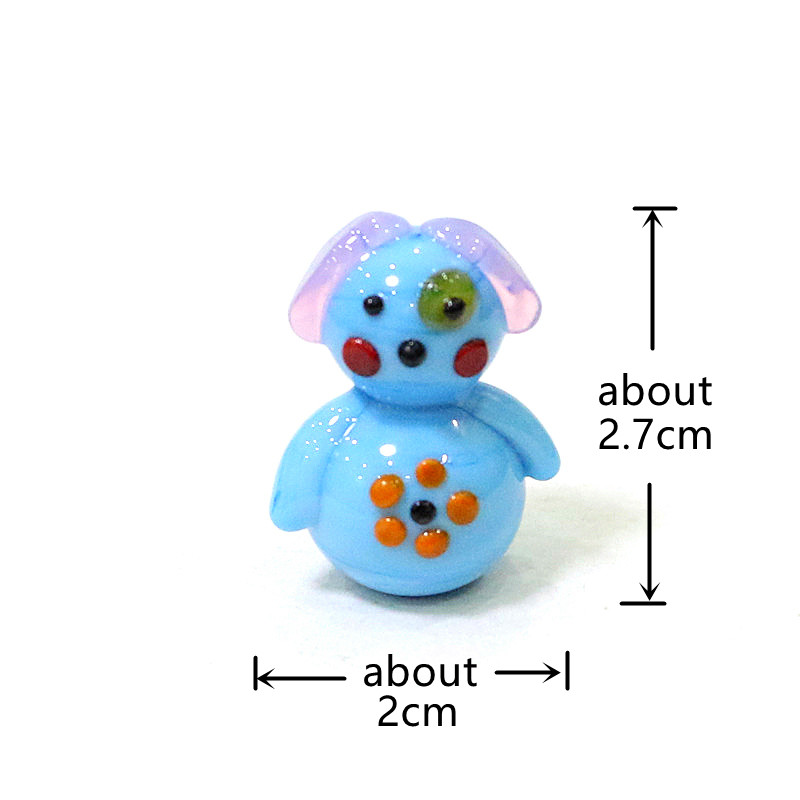 Cute Handmade Mini Glass Dog F – Bonsai Garden Japan recenzja i cena