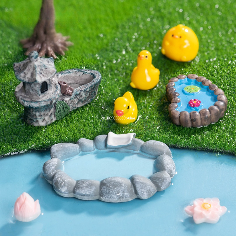 Miniature Landscape Mini Pool  – Bonsai Garden With Pond recenzja i cena