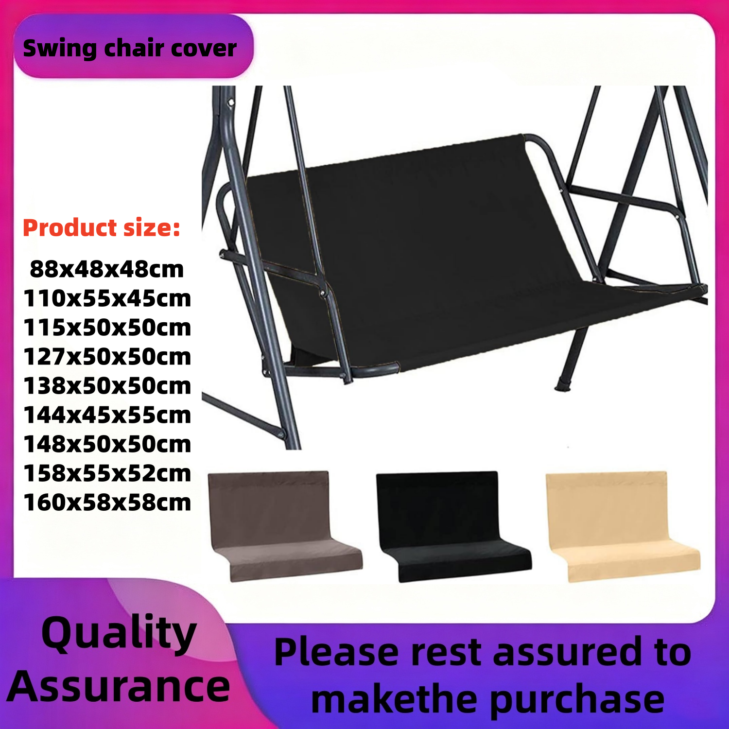 2 3 Seater Waterproof Swing Se – Bonsai Garden Bench recenzja i cena