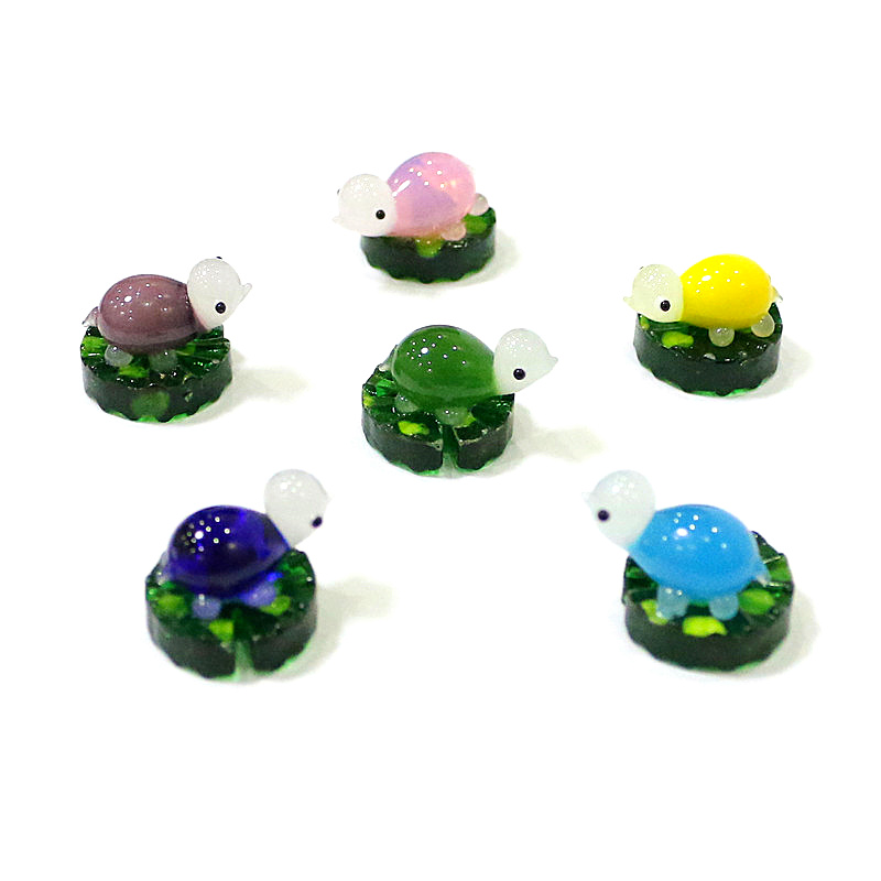 2pcs Colorful Mini Turtle Stat – Bonsai Garden Japan recenzja i cena