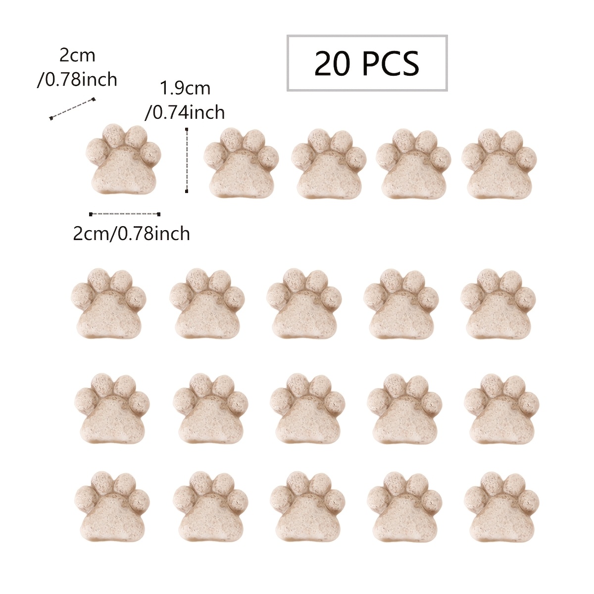 20pcs Outdoor Cat Footprint St – Bonsai Rock Garden recenzja i cena